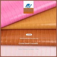 Nouveau cuir PU imperméable et résistant à l'usure de 1,1 mm, imitation crocodile avec cristaux, pour sacs, référence J7196
