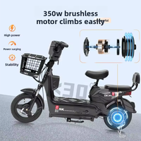 Vélo Électrique Urbain Classique Bestseller 48V 20Ah 350W pour Adultes, 6 Vitesses, Cadre Basse à Entrée Facile, Batterie Plomb-Acide, Moteur Arrière Électronique