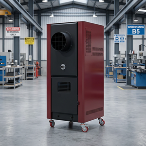 Cheminée à air chaud à granulés <span class=keywords><strong>de</strong></span> biomasse, autoportante, avec roulettes en acier, télécommande, pour supermarché et cave à vin, vente directe - Product Image 1