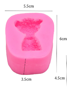 Moule en résine en forme d'ours avec manchon thermoscellé pour bougies, modèles de voitures, plâtre, DIY 3D créatif, durcissement à froid, artistique, blanc, taille personnalisée - Product Image 6