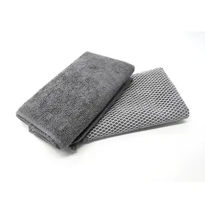 Nylon mesh scrub net microfiber dish cloth table clean towel for kitchen