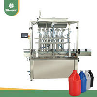 Machine de remplissage de bouteilles linéaire automatique 5L 20L HDPE pour verre et PET pour boissons et moteur lubrifiant huile de lubrification pesage