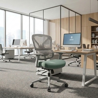 Nouvelle chaise de bureau ergonomique en maille confortable, inclinable, pivotante, avec siège rembourré et réglable, pour cadre dirigeant