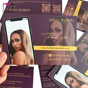 Tarjetas de Agradecimiento de Papel Sostenible MUYANG en Oferta, Cualquier Color, Incluye Consejos para el Cuidado del Cabello - Product Image 3