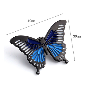 Thời trang sáng tạo Nickel miễn phí mềm men ve áo <span class=keywords><strong>Pin</strong></span> bướm huy hiệu nút - Product Image 3