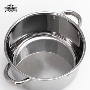 Juego de ollas de acero inoxidable de exportación de África, juegos de utensilios de cocina de <span class=keywords><strong>9</strong></span> piezas, juego de utensilios de cocina de 16/16/18/20/24/24cm con accesorios - Product Image 5