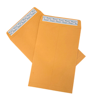 9x12 enveloppes autocollantes en papier kraft pour catalogue de sécurité, emballage de cartes de couleur personnalisées, enveloppe de Manille A4