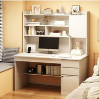 Bureaux d'étude et de travail en bois pour ordinateur, style moderne en MDF, réglables, écologiques, gain de place, durables, pliables, assemblés