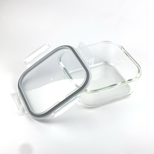 2.6 L <span class=keywords><strong>1.3L</strong></span> 0.8L hình chữ nhật lò vi sóng an toàn Hộp Ăn Trưa hộp lưu trữ thủy tinh - Product Image 4