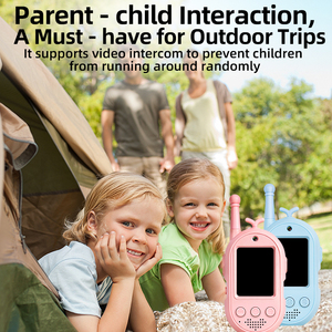 Talkie-walkie vidéo pour enfants avec écran HD, appel portable rechargeable pour garçons et filles, cadeau de Noël ou d'anniversaire - Product Image 3