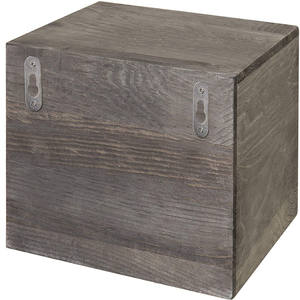 Parete di <span class=keywords><strong>Legno</strong></span> & Tubo di <span class=keywords><strong>Carta</strong></span> <span class=keywords><strong>Igienica</strong></span> Holder & Mensola, Grigio - Product Image 3