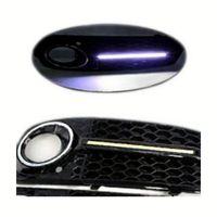 YW969 pour Audi A4B8 2009-2012 modifiée avec des becsquets de phares antibrouillard, des feux de jour LED RS4 et une calandre inférieure en nid d'abeille.
