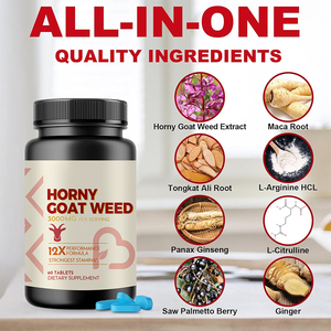 Của nam giới thảo dược bổ sung năng lượng tăng máy tính bảng Horny dê cỏ dại Saw Palmetto chiết xuất không bao gồm sử dụng cho phụ nữ mang thai 60 viên - Product Image 4