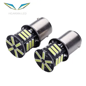 high bright 7020smd pure white led bulb car 1156 ba15s p21w 1157 bay15d p21/5w led braking lamp turn signal lights