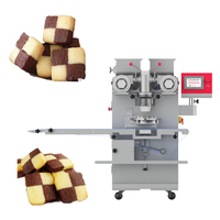 Machine automatique pour la fabrication de boules de pâte à mochi, de tamales fourrés à la confiture, de biscuits bicolores et de produits à enrober