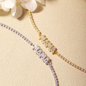 Pulsera de Cadena de Tenis con Letra MOM de Plata de Ley de Lujo, Chapada en Oro, con Circonitas Cúbicas 5A, para el Día de la Madre, Regalo para Mamá - Product Image 2