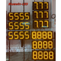 Pantallas Digitales de Publicidad para Gasolineras en Arabia Saudita, 8.888 8.88 RS 485, Color Ámbar Blanco, Letrero LED para Precios de Gasolina