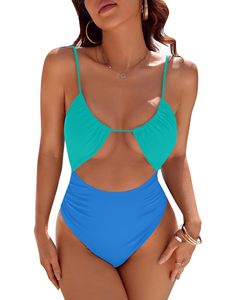 Maillot de bain une pièce femme 2026, épaules dénudées, effet ventre plat, en Spandex/Polyester tricoté, imprimé numérique, sexy, flatteur, coupe coquine - Product Image 4
