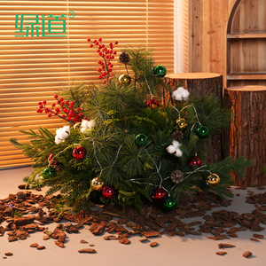 ของตกแต่งต้นคริสต์มาสประดิษฐ์สีเขียวสำหรับตกแต่งบ้านและร้านค้า - Product Image 2