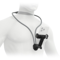 Support de téléphone à clip pour le cou, accessoires, étanche, antidérapant, réglable, flexible, détachable, design anti-vibration, stabilité évolutif pour