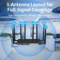 Router Empresarial 5G con ESIM Integrado y Ranura para DOS SIM, Router CPE WIFI6, Router 4G LTE de Doble SIM para Transmisión en Vivo/Hogar, Router Wifi Openwrt 5G