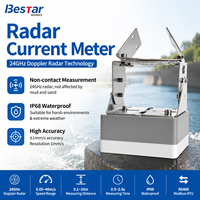 Capteur de débit radar sans contact 24 GHz RS485 Modbus pour la mesure de la vitesse de l'eau dans les canaux ouverts et la surveillance des eaux usées
