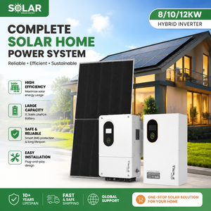 Système d'énergie solaire bifacial Jinko 670W TOPCon N Type, onduleur hybride 8kW <span class=keywords><strong>12kW</strong></span>, kit complet de système d'énergie solaire hors réseau pour la maison - Product Image 1