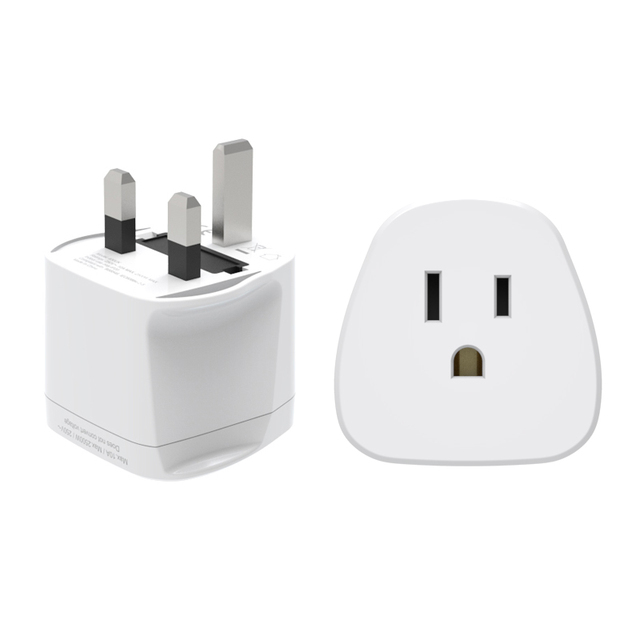 US to UK Plug Adapter ,America to United Kingdom Plug Converter , Convert Type B Plugs to Type G