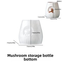 Nouvelles Idées Moule en silicone DIY pour maison de champignons écureuil, pot de rangement, coupelle pour bougie parfumée, ornement de maison, moule à gâteau en silicone pour plâtre