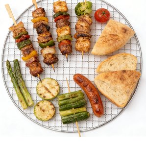 Grille de barbecue en acier inoxydable 304 316 de qualité alimentaire, maille à trous carrés, résistante à la chaleur, accessoires pour barbecue au charbon de bois et au gaz en plein air - Product Image 4