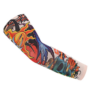 Tattoo Sleeves Outdoor Sun Protection Breathable Quick Dry Cycling Arm Sleeves Unisex Adult Fashion Printed - Product Image 3