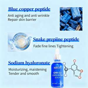 Serum perawatan kulit Peptida tembaga biru, dengan ghk-cu rumput laut Vitamin C tubuh lidah buaya Anti Keriput melembabkan - Product Image 3