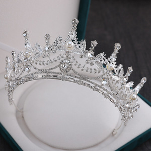 Euro-american Flower Alloy Crowns <strong>for</strong> Queens Elegance Handmade Crystal Bridal Headwear Temperament Sweet <strong>Hair</strong> <strong>Accessories</strong> <strong>Women</strong> - Product Image 3