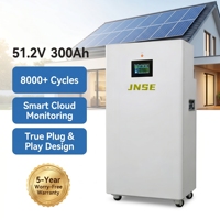 Système de stockage d'énergie domestique split haute qualité 16 kWh LiFePO4, batterie solaire haute densité hors réseau sur pied