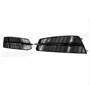 Cache de phare antibrouillard avant pour Audi A6 C7 S-Line S6 2015-2018, style nid d'abeille, pour grille inférieure de pare-chocs avant - Product Image 4