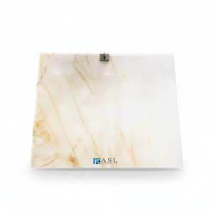 Dalles <span class=keywords><strong>de</strong></span> pierre d'onyx blanc et carreaux <span class=keywords><strong>de</strong></span> marbre avec veines dorées, prix usine, pour revêtement mural et design intérieur - Product Image 1