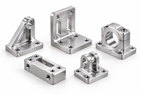Supports en aluminium usinés CNC de précision sur mesure, pièces de montage à tolérance stricte, composants mécaniques, services d'usinage OEM
