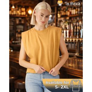 Camiseta Deportiva sin Mangas para Mujer, Corte Ajustado, Teñida en la Prenda, de Algodón, Paquete de 2, Multicolor - Product Image 6