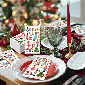 Serviettes d'invité de noël aquarelle casse-noisette jetable décoratif main papier serviette serviette pour <span class=keywords><strong>salle</strong></span> de bain fête de noël - Product Image 6