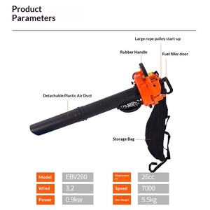 Soplador de Gasolina Portátil Xinghu EBV260 2.0, Sopla y Aspira Arena, Polvo, Hojas Caídas, También Extiende Incendios, Alta Presión de Viento - Product Image 5