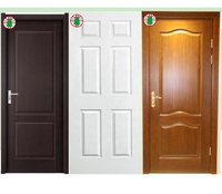 Portes intérieures en bois PVC, MDF, HDF, bon marché et très vendues en 2021