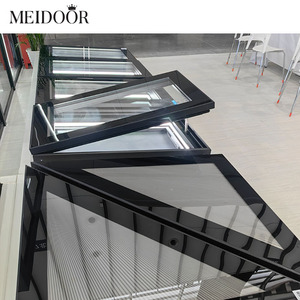 Puits de lumière électrique automatique en aluminium coulissant, puits de lumière en métal, couvre-toit pliant en verre, puits de lumière pour maison - Product Image 3