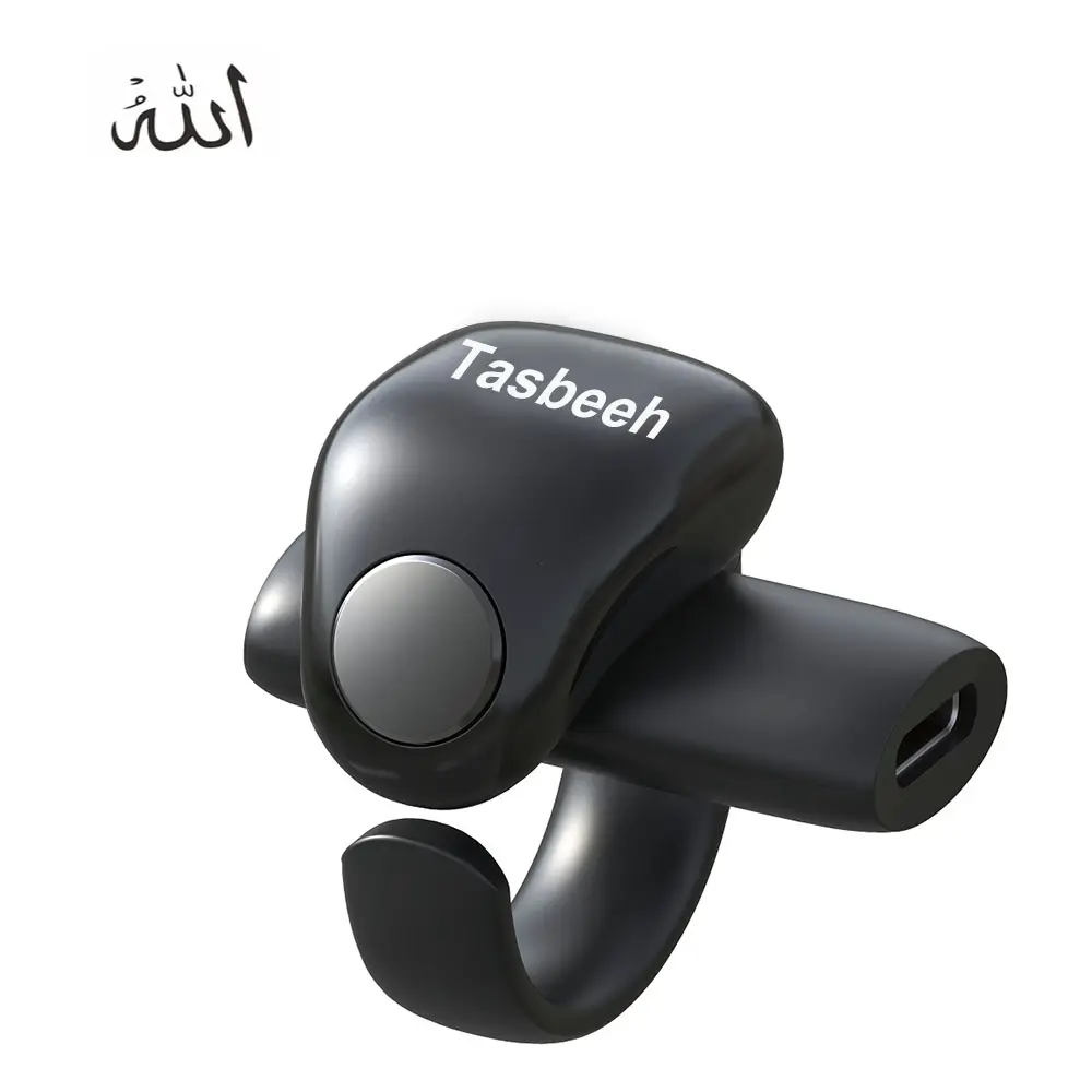 iqibla Smart Muslim Islamic Electronic Tasbeeh Counter Tasbih Zikr tasbeeh Digital Fashion intelligente Ringe für Herren Ramadan Geschenk Ring