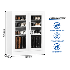 <span class=keywords><strong>Meuble</strong></span> à chaussures <span class=keywords><strong>blanc</strong></span> sur mesure en métal pour entrée et couloir modernes, structure KD - Product Image 1