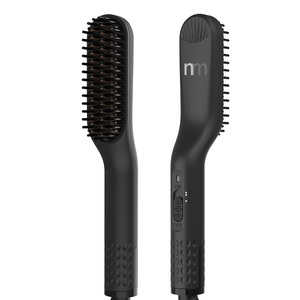 Estilizador <span class=keywords><strong>de</strong></span> <span class=keywords><strong>pelo</strong></span> eléctrico <span class=keywords><strong>de</strong></span> cerámica para hombres y alisador <span class=keywords><strong>de</strong></span> barba para hombres y peine alisador enchufe <span class=keywords><strong>de</strong></span> EE. UU. 110-240V - Product Image 1