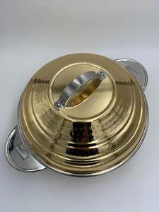Casserole à prix imbattables avec finition dorée, design antique, en métal artisanal, en vente par les exportateurs - Product Image 3