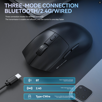 Souris de jeu légère rechargeable avec base de charge, capteur optique haute résolution, clic silencieux, pour PC, ordinateur portable, bureau, durable