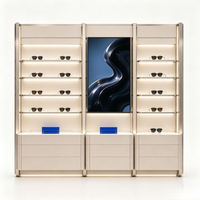 Meubles de présentation sur mesure pour lunettes, style moderne, pour magasins d'optique : Vitrines décoratives personnalisées pour lunettes