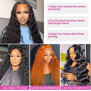 12a sóng nước tóc con người bó thẳng cơ thể sâu kinky xoăn Peru Remy Trinh Nữ tóc con người dệt phần mở rộng tóc - Product Image 5