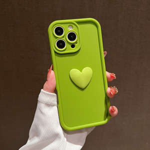 Custodia elegante per telefono cellulare 3D Love Heart per <span class=keywords><strong>iPhone</strong></span> 16 15 14 13 12 <span class=keywords><strong>11</strong></span> morbida TPU antiurto confezionata in borsa - Product Image 5